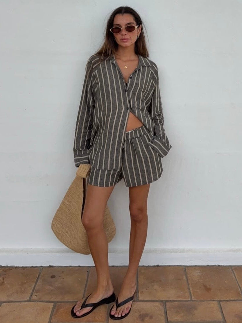 Z SUPPLY Perfect Striped Linen Shirt