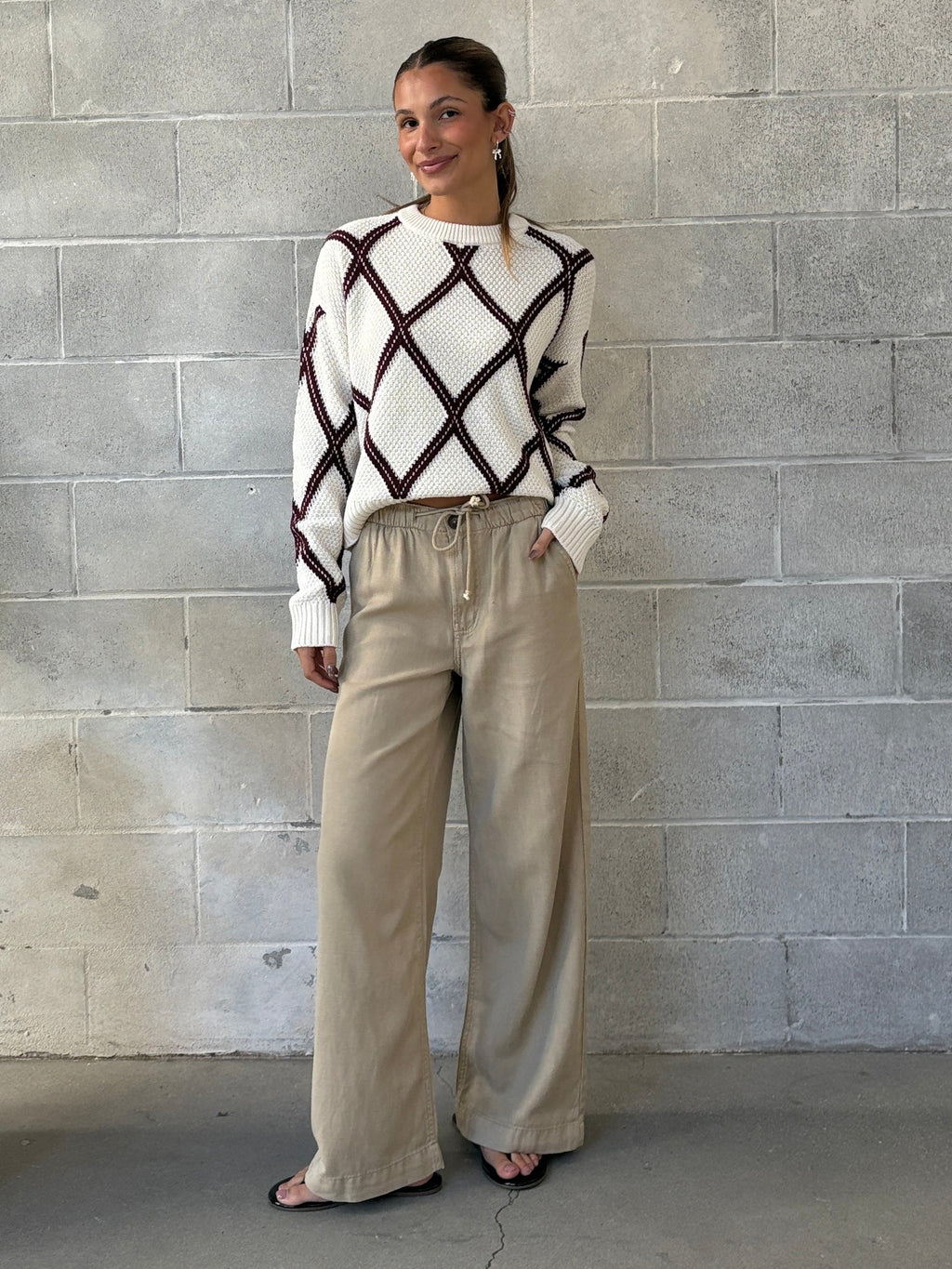 ROOM 34 Wide Leg Flowy Pant