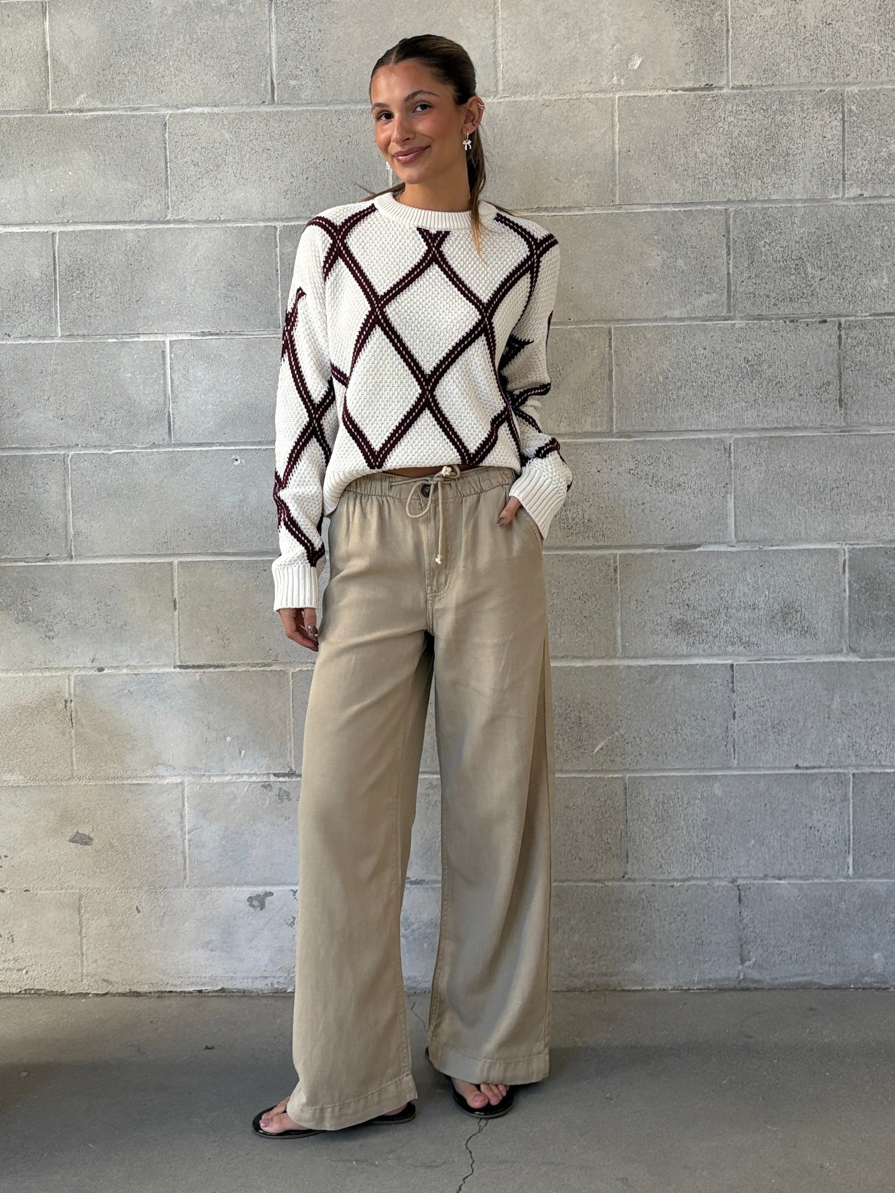 ROOM 34 Wide Leg Flowy Pant