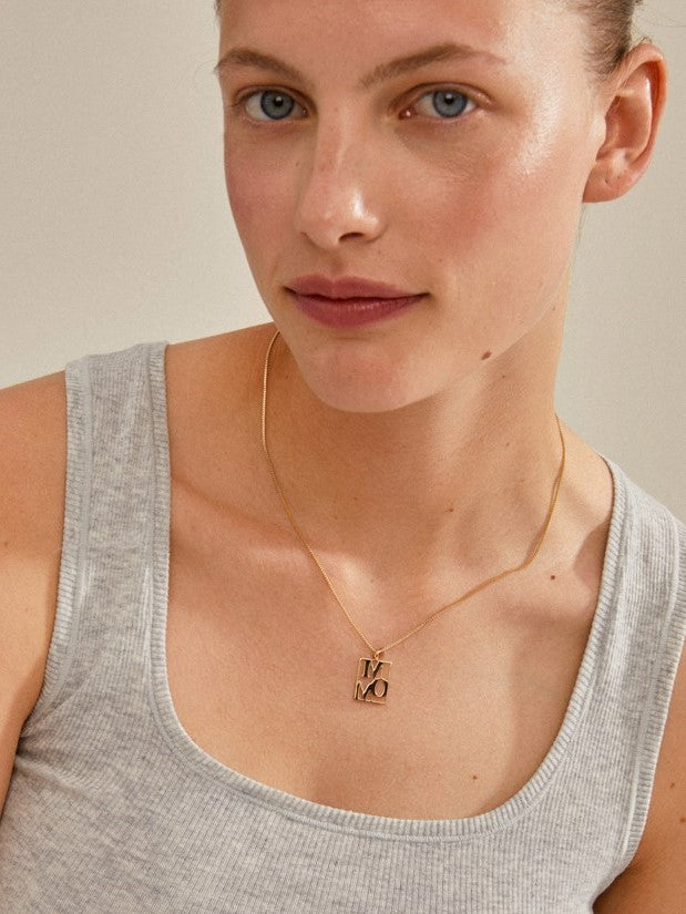 PILGRIM Mom Tag Necklace