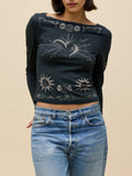 DAYDREAMER Sacred Heart Boatneck Long Sleeve