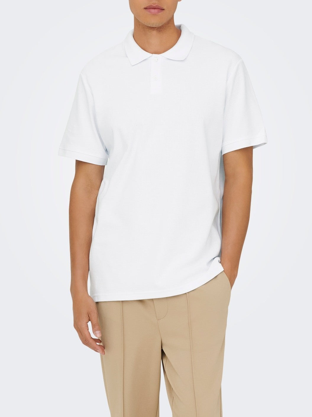 ONLY + SONS Men's Short Sleeve Polo