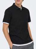 ONLY + SONS Men's Short Sleeve Polo