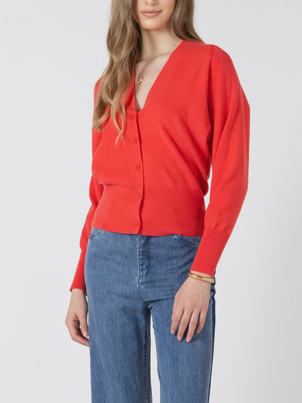 BLACK TAPE V Neck Button Front Cardigan