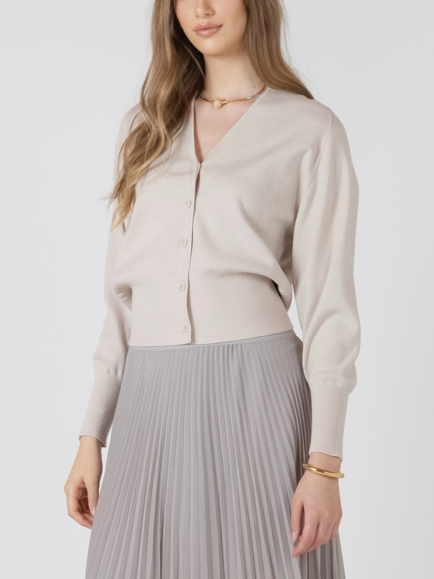 BLACK TAPE V Neck Button Front Cardigan