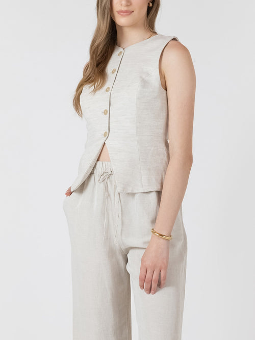 DEX Button Front Vest
