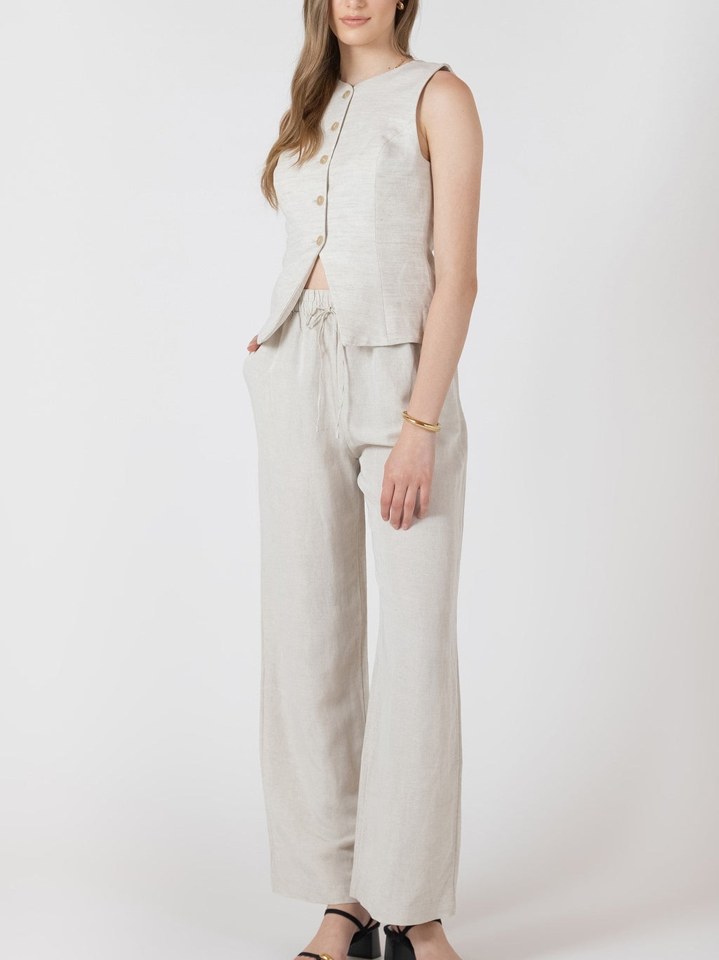DEX Button Front Vest