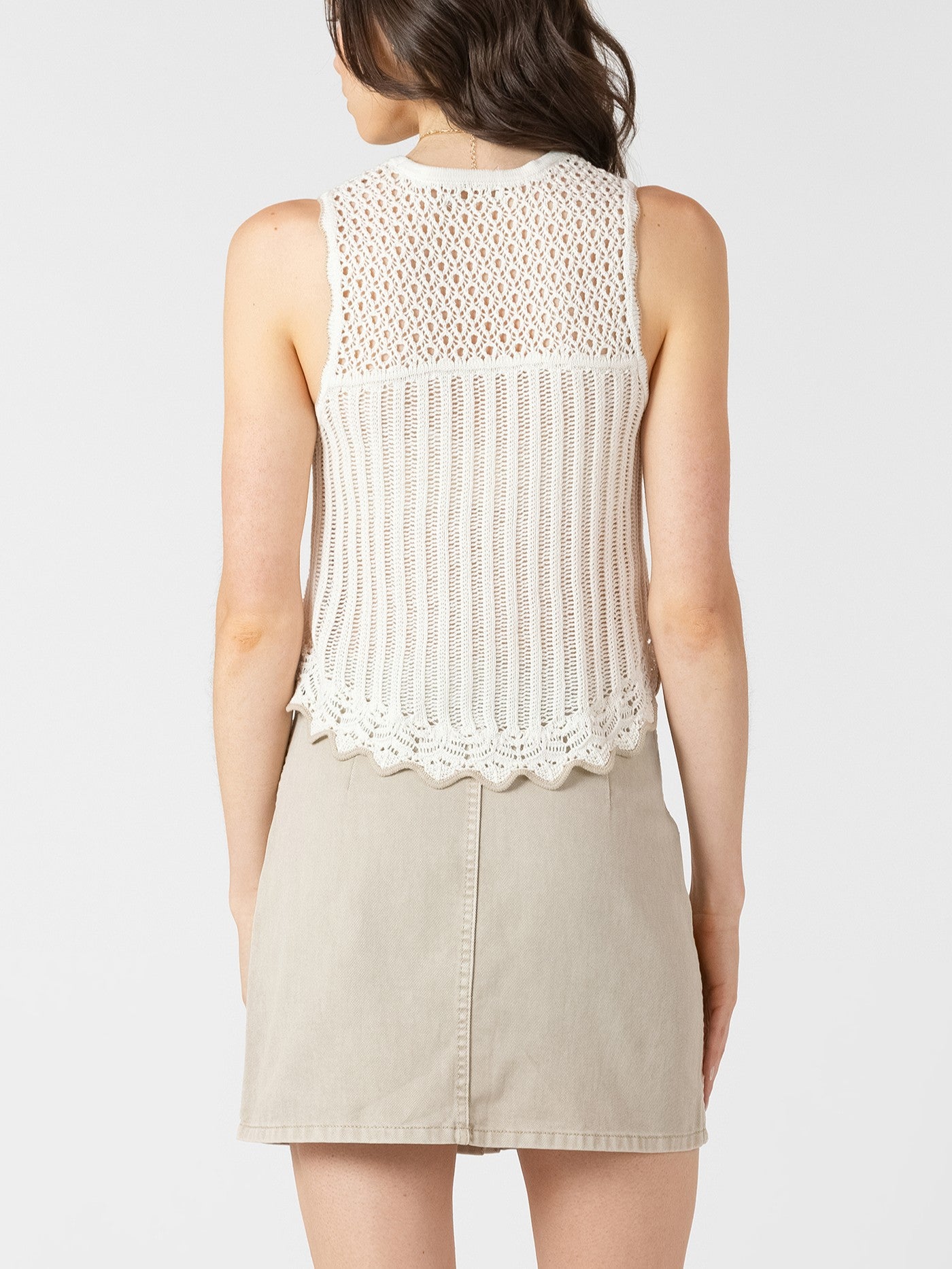 DEX Textured Knit Sleeveless Top